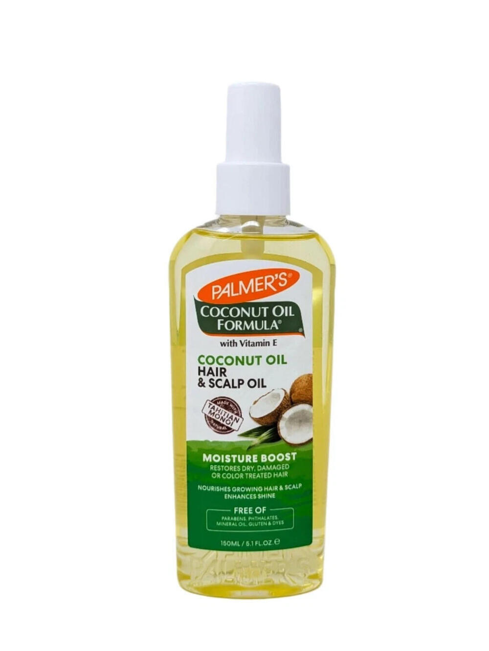 Palmer's Coconut Oil Formula Hair & Scalp Oil Moisture Boost 5.1 oz (no cap)